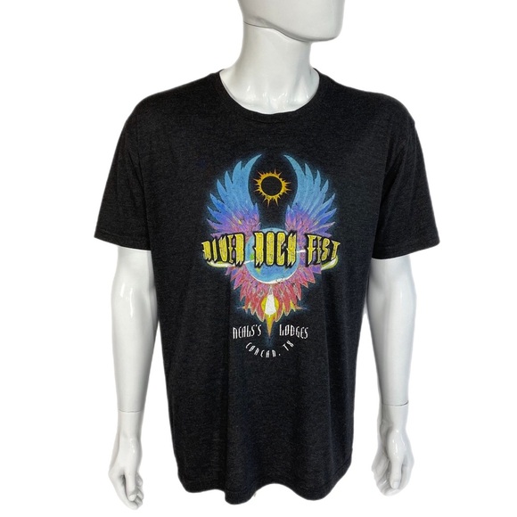 Next Level Apparel Unisex River Rock Fest Neal’s Lodge Concan, TX Tee - Picture 1 of 7